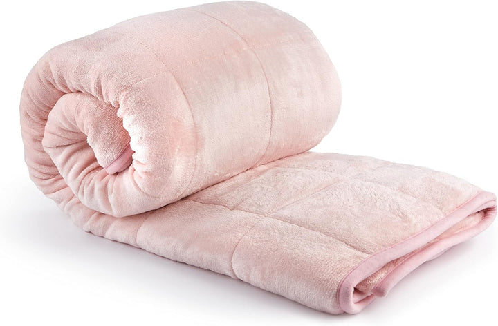 Emma Barclay Pătură Sherpa cu greutate, 127 X 152 cm, Blush Pink Paturi si Cuverturi Emma Barclay