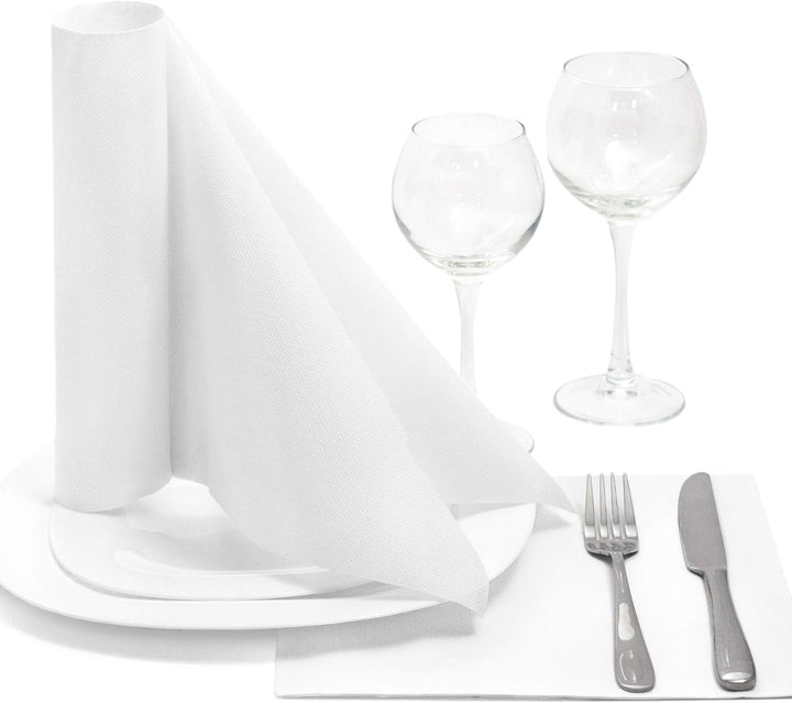 Papstar, 50 șervețele "ROYAL Collection" 1/4-fold 48 Cm X 48 Cm Alb, #11577