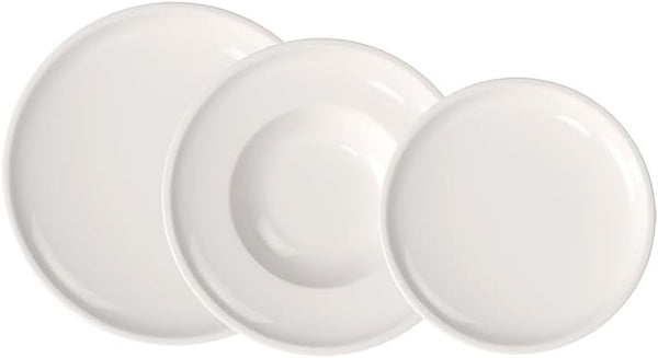 Villeroy & Boch – Artesano Geschirr-Set 6 Teilig Für 2 Personen Weiß, Spülmaschinenfest, Mikrowellensicher, Geschirrset, Tellerset, Speiseteller, Frühstücksteller, Suppenteller, Premium Porzellan Seturi vesela masa Naty Shop Teller Set 6-Tlg.