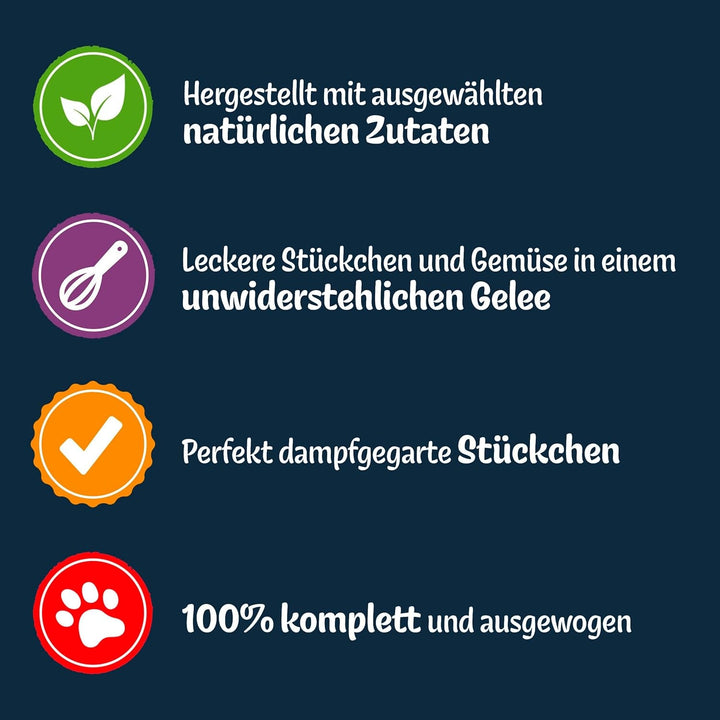 Felix Naturally Delicious, hrană umedă pentru pisici cu aromă de varietate din țară cu legume în jeleu, pachet de 80 (2X40X80G)