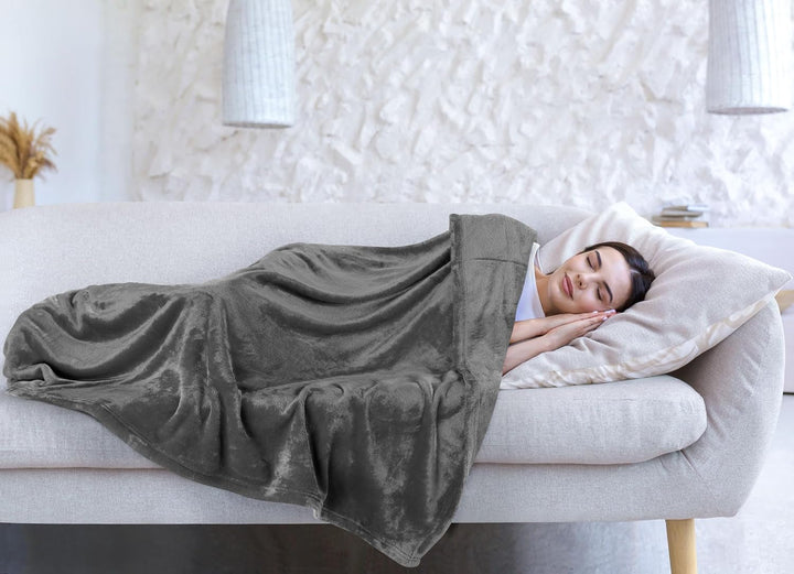 Utopia Bedding Pătură confortabilă din fleece [228X228 Cm, gri] Pătură moale, ușoară, caldă și pufoasă Pătură confortabilă și respirabilă pentru pat canapea canapea Paturi si Cuverturi Besuche den Utopia Bedding-Store