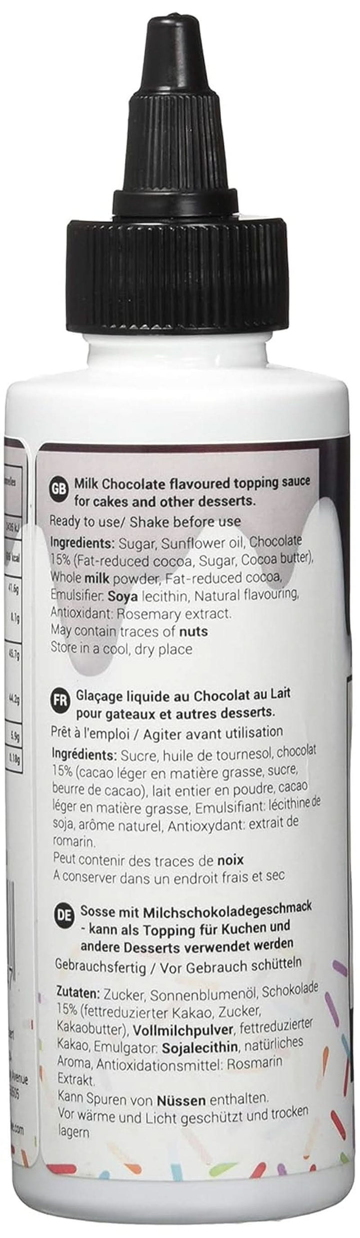 Sos cu aromă de ciocolată cu lapte, 150 grame Glazuri si Decor Naty Shop