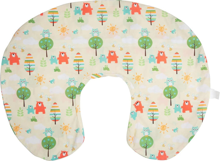 Boppy Original Support Suport pentru alăptare Rainbow pentru bebeluși, formă ergonomică cu căptușeală, confort pentru mamă și copil Accesorii Hrana si Alaptare Bebe Naty Shop Honey Bear