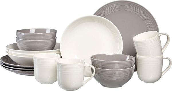 Ritzenhoff & Breker Serviciu combinat Levi, 16 piese Seturi vesela masa Naty Shop Gri / alb