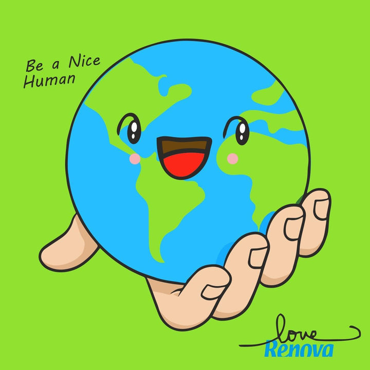 Renova - Șervețele Renovagreen, 200 șervețele, hârtie reciclată, etichetă ecologică europeană, dimensiune standard