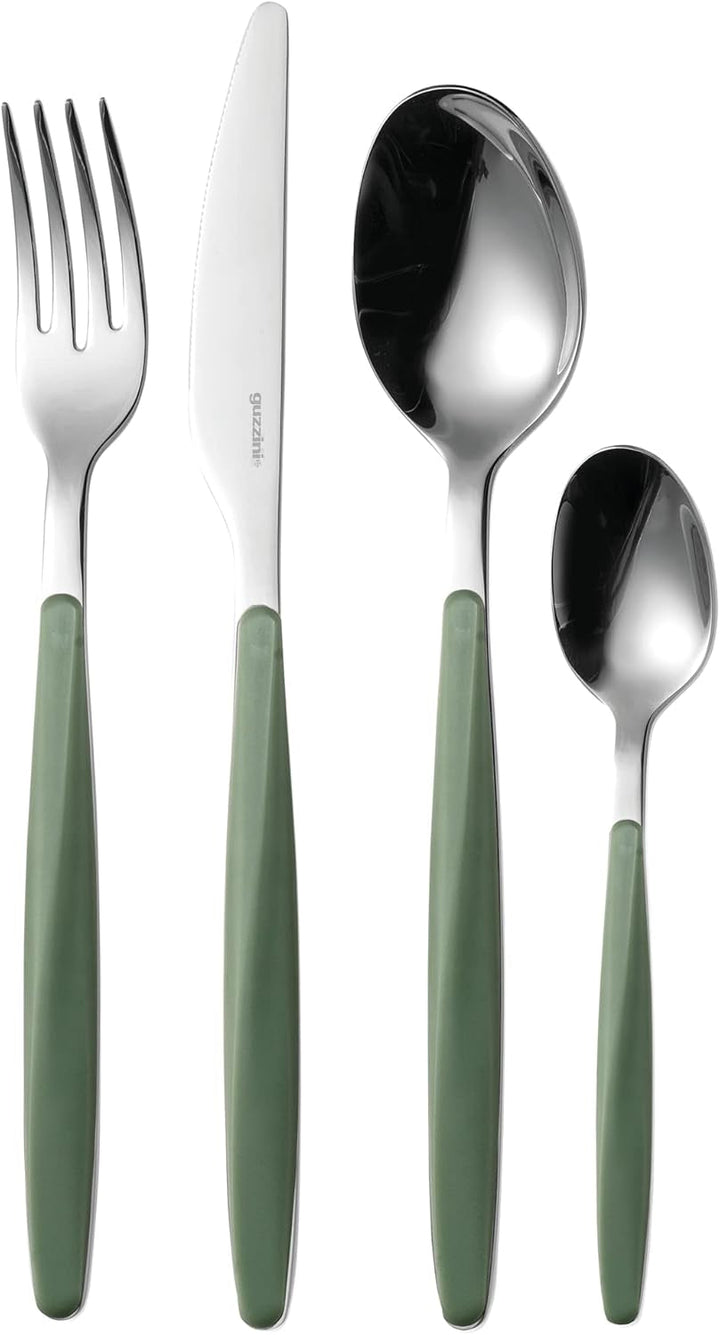 Guzzini - My Fusion, set de tacâmuri 24 piese - Verde măslin Bucatarie Naty Shop