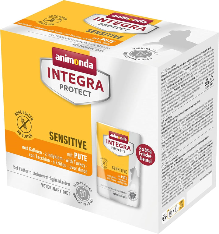 Animonda INTEGRA PROTECT Hrană umedă pentru pisici cu diabet zaharat cu curcan (24 X 85G), recomandată de veterinar pentru diabet zaharat, dezvoltată împreună cu veterinari pentru pisici adulte