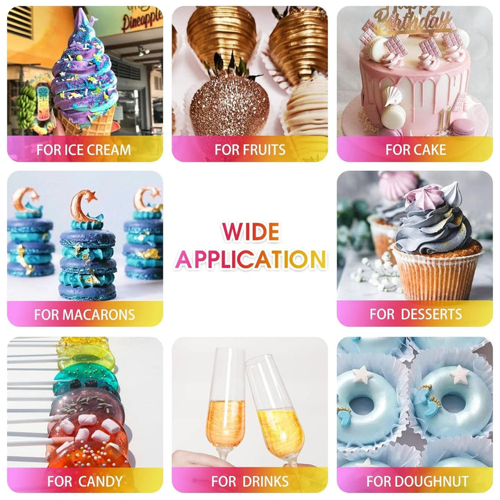 Glitter comestibil, 10 grame, diverse culori Glitter Naty Shop