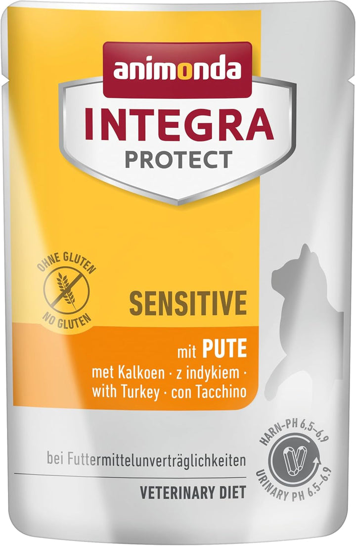 Animonda INTEGRA PROTECT Hrană umedă pentru pisici cu diabet zaharat cu curcan (24 X 85G), recomandată de veterinar pentru diabet zaharat, dezvoltată împreună cu veterinari pentru pisici adulte
