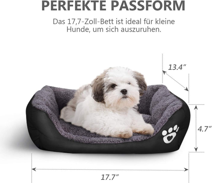 Acsergery Pat pentru pisici Pat moale pentru câini Pat cald pentru câini Loc de dormit pentru câini Pătură pentru pisici Saltea pentru câini Canapea pentru câini Canapea pentru pisici (Negru)