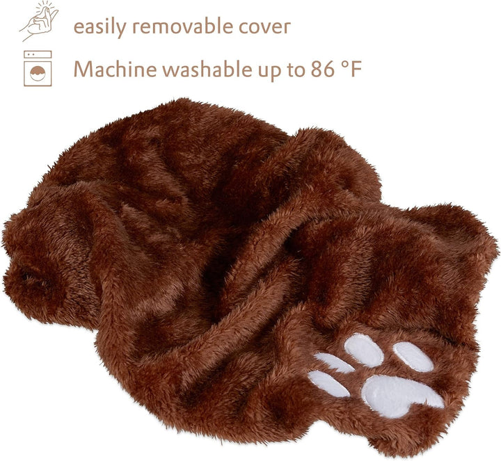 Pat de fereastră pentru pisică Pretty Kitty 32X41Cm: Pat pufos pentru pisică de pe pervaz, Pat pufos premium pentru pisică, Pat pentru pisică de pe pervaz - Lavabil, Pat pentru pisică de pe pervaz