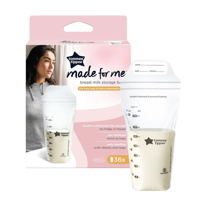 Tommee Tippee Closer to Nature Pungi pentru depozitarea laptelui matern, pre-sterilizate, 350 ml Accesorii Hrana si Alaptare Bebe Naty Shop