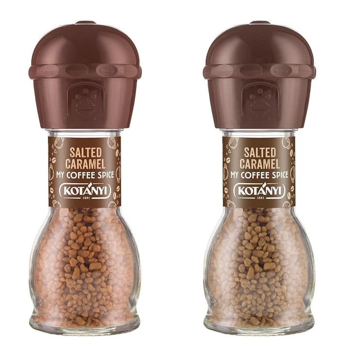 Topping pentru cafea Kotanyi Cacao Kiss | Ciocolată minunată cu bucăți fine de ciocolată, pachet de 4 (4 X 63 grame) Naty Shop Caramel Sarat 2 x 65 grame