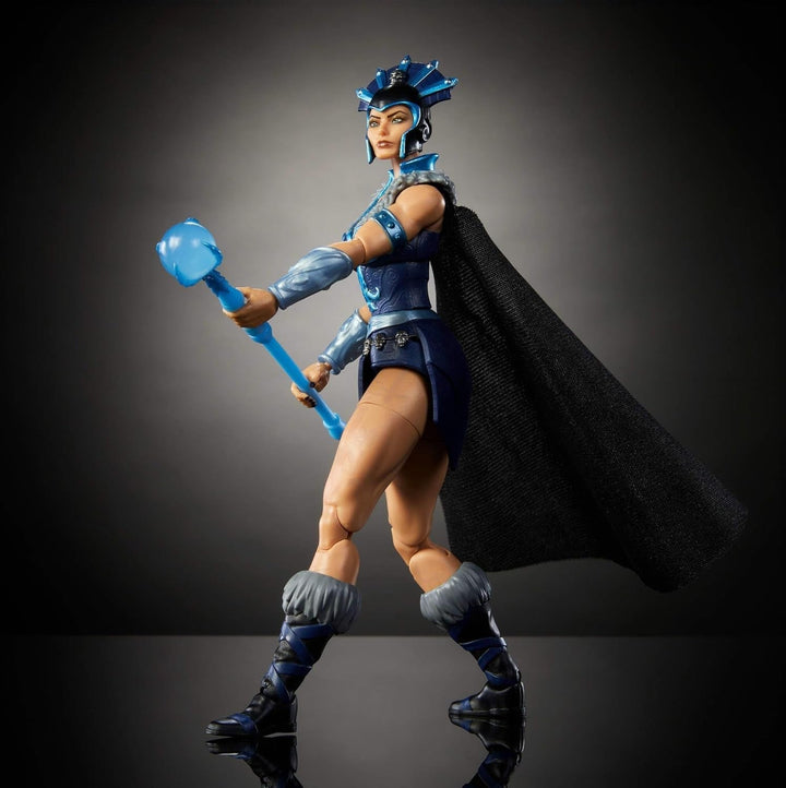 Masters of the Universe Masterverse Action Figure Aprox. 18 Cm înălțime, New Eternia Evil-Lyn, MOTU Toy Villainess, Sorceress, 30 puncte de mișcare, baghetă cu glob de cristal, JBP77 Action figures Naty Shop
