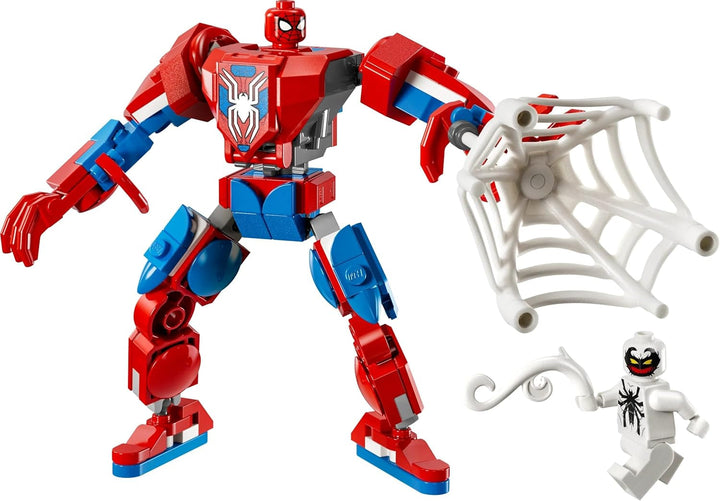 LEGO Marvel Spider-Man Mech Vs. Anti-Venom - Jucărie de supererou cu 2 minifigurine - Figură de acțiune cu brațe, picioare și degete mobile - Cadou pentru băieți și fete cu vârsta peste 6 ani 76308 Seturi de constructie Besuche den LEGO-Store