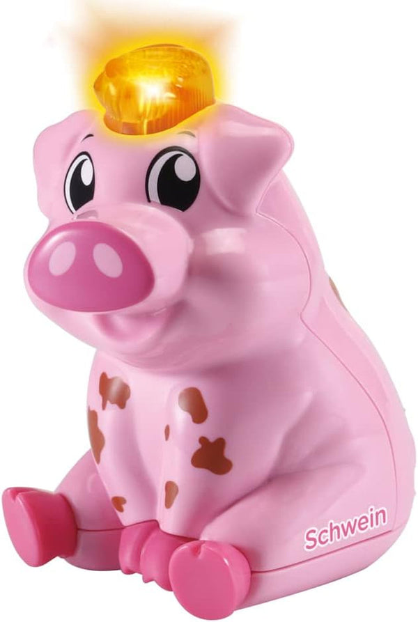 Vtech Tip Tap Baby Animals - Pig - Jucărie interactivă cu lumină și muzică pentru jocuri de rol imaginative - Pentru copii cu vârsta între 1-5 ani Jucarii Bebe Naty Shop Titlu implicit