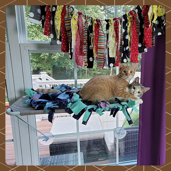 Zonă de bronzare de 360°, cu suporturi metalice inferioare, scaun la fereastră pentru pisici, hamac pentru pisici, scaun la fereastră pentru toate pisicile