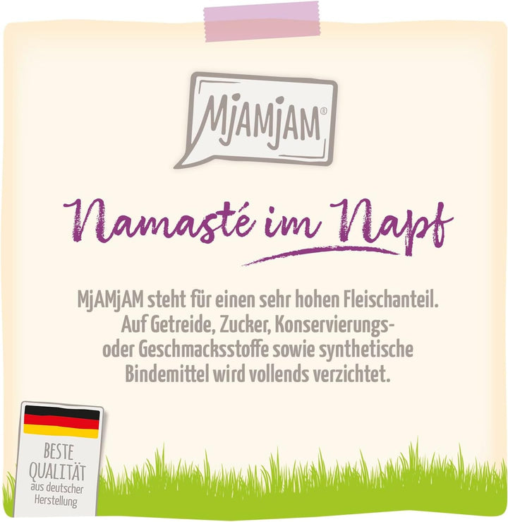 Mjamjam - Hrană umedă premium pentru pisici - Wellness Wellbeing Pack Pui, 12Pack (12 X 125G), fără cereale cu extra carne