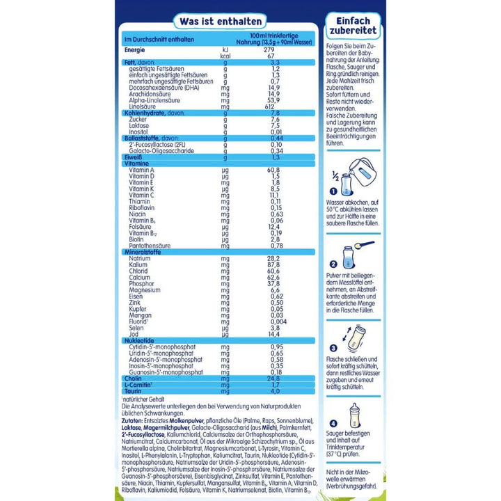 Lapte Humana Initial PRE, de la nastere, lapte praf pentru sugari, numai cu DHA si lactoza, 750 g Naty Shop