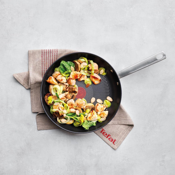 TEFAL VIRTUOSO tigaie 28 cm, Tigaie din oțel inoxidabil, inducție Oale si Tigai Naty Shop