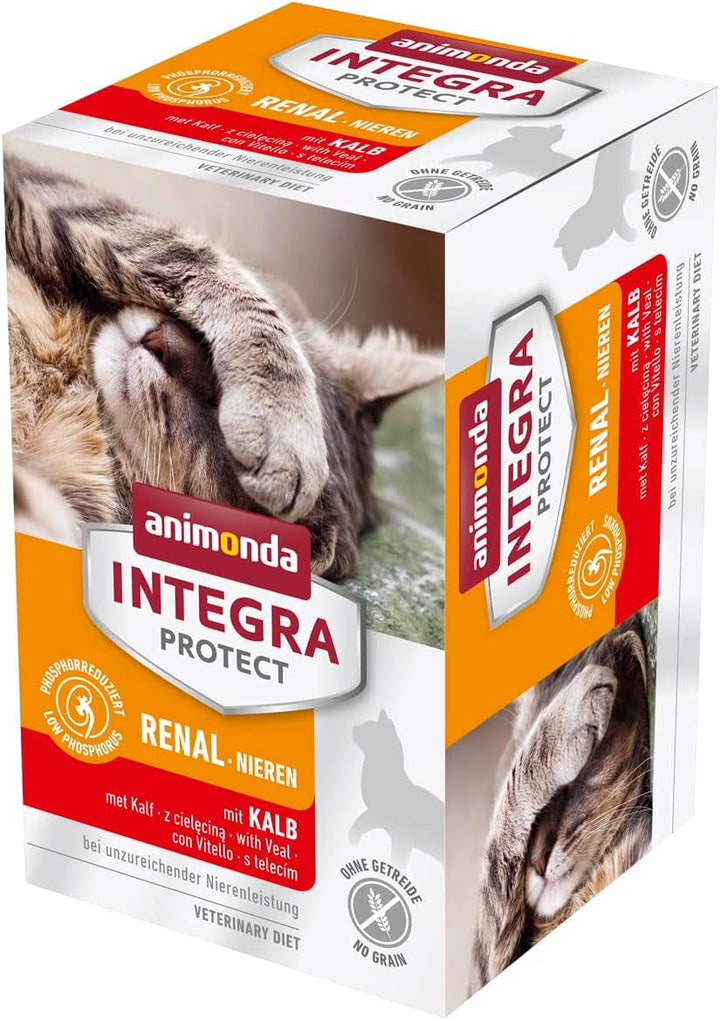 Animonda INTEGRA PROTECT Hrană umedă pentru pisici Sensitive Pure Pork (16 X 100G), recomandată de veterinari pentru alergii alimentare, hrană dietetică dezvoltată de veterinari pentru pisici adulte