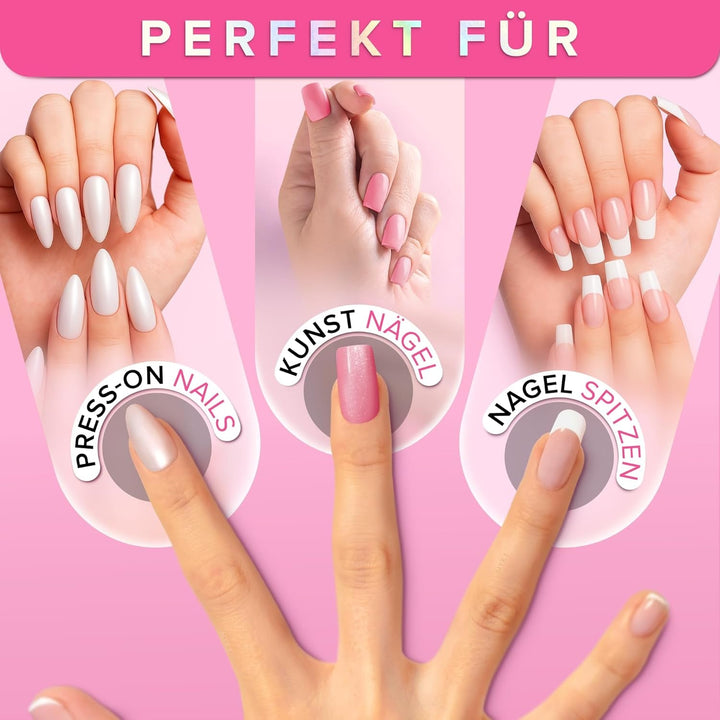 NYK1 Nailbond Lipici pentru unghii artificiale Extra puternic (8ml) Lipici pentru unghii cu pensulă pentru vârfuri, unghii prin presare și unghii acrilice Lipici pentru unghii - Lipici pentru unghii crăpate Lipici antifungic pentru unghii