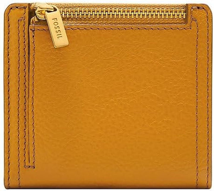 Fossil Ladies Logan Yellow Leather Bifold Wallet, SL7829763 Portofel Femei Naty Shop