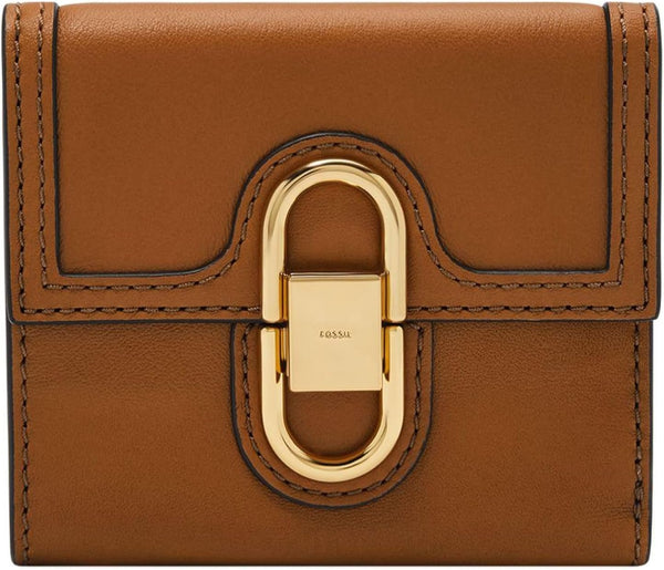 Fossil trifold de damă Avondale din piele, SL8292216 Portofel Femei Naty Shop Maro 10,8 cm L X 1,3 cm W X 10,2 cm H