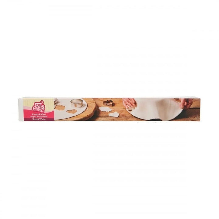 FunCakes Disc fondant rulat verdeață de primăvară: Delicioasă aromă de vanilie, deja rulată, ușor de folosit, perfectă pentru decorarea torturilor, 430 g Pasta de zahar Naty Shop Alb strălucitor