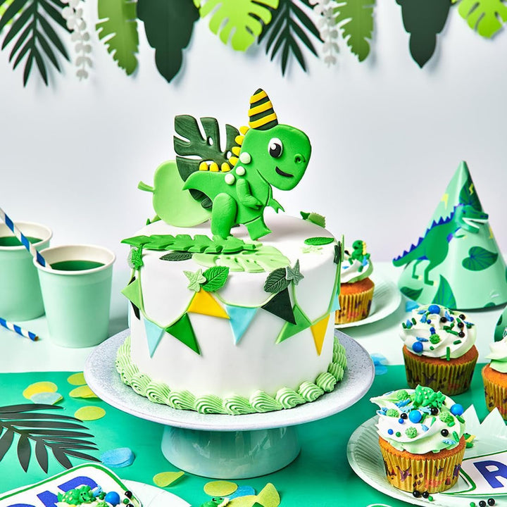 FunCakes fondant rulat Spring Green: Ușor de folosit, neted, flexibil, moale și pliabil, perfect pentru decorarea torturilor, halal, kosher și fără gluten, 250 g Pasta de zahar Naty Shop