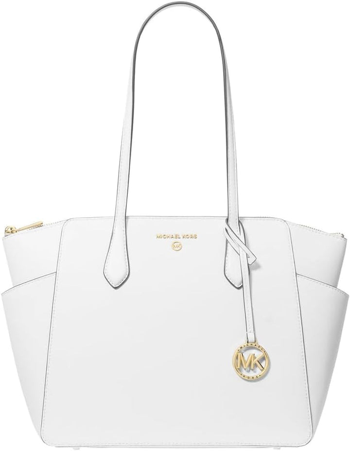 Michael Kors Marilyn Md Tz Tote Bag Genti Femei Naty Shop Alb optic