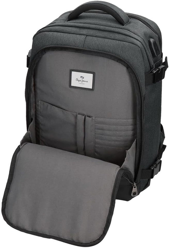 Pepe Jeans Jarvis mică geantă de umăr verde 15x19.5x6 cm poliester cu detalii din piele artificială Bagaje și echipament de călătorie Naty Shop