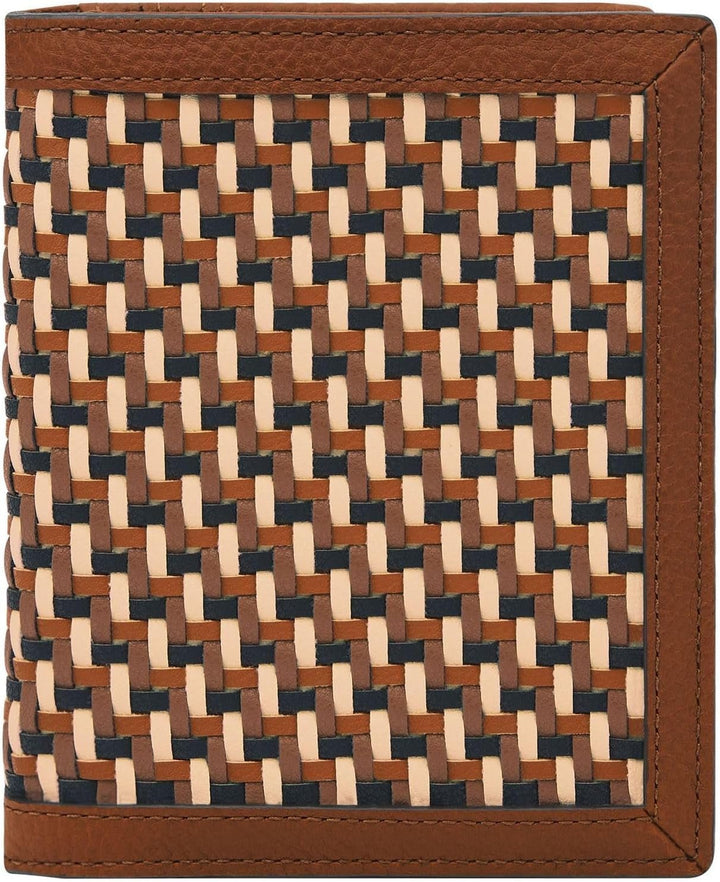 Portofel Fossil din piele sau poliester pentru femei Portofel Femei Naty Shop Maro și alb