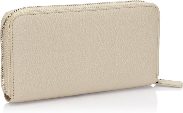 Portofel tri-fold cu logo imprimat argintiu, Essential, Wave, Pisco, pentru femei Armani Exchange Portofel Femei Naty Shop