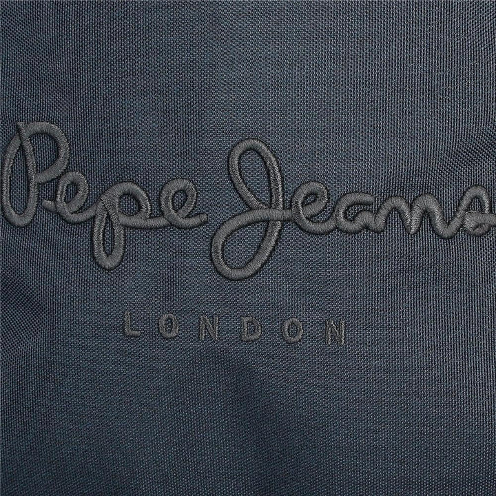 Rucsac școlar Pepe Jeans Cromwell, compartiment dublu, negru, 33 x 46 x 15 cm, poliester, 22.77 l, negru, Talla única, rucsac școlar cu compartiment dublu Rucsacuri si ghiozdane premium Naty Shop