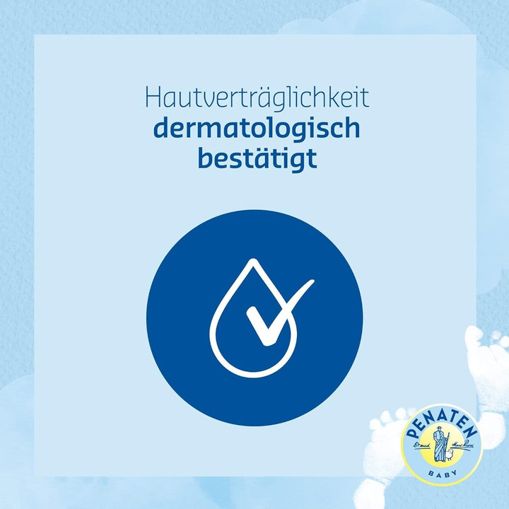 Șampon PENATEN (400 ml), șampon deosebit de delicat pentru bebeluși, pentru păr moale și ușor de pieptănat, la fel de blând ca apa pură pentru ochi, în ambalaj reciclabil (pachet de 2) Copii - Baie si Skincare Naty Shop
