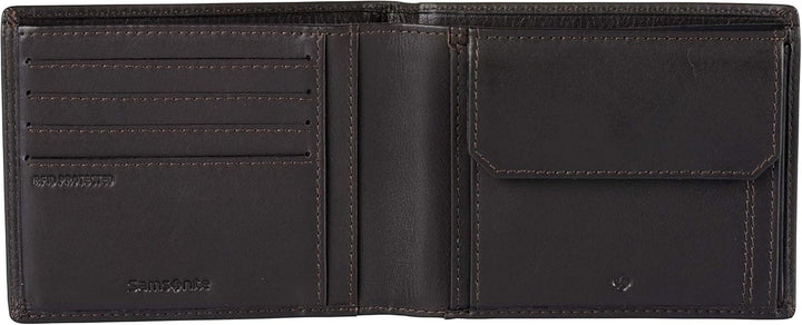 Samsonite Attack 2 SLG - Portofel, 12,2 cm, maro (Ebony Brown) Portofel Barbati Naty Shop