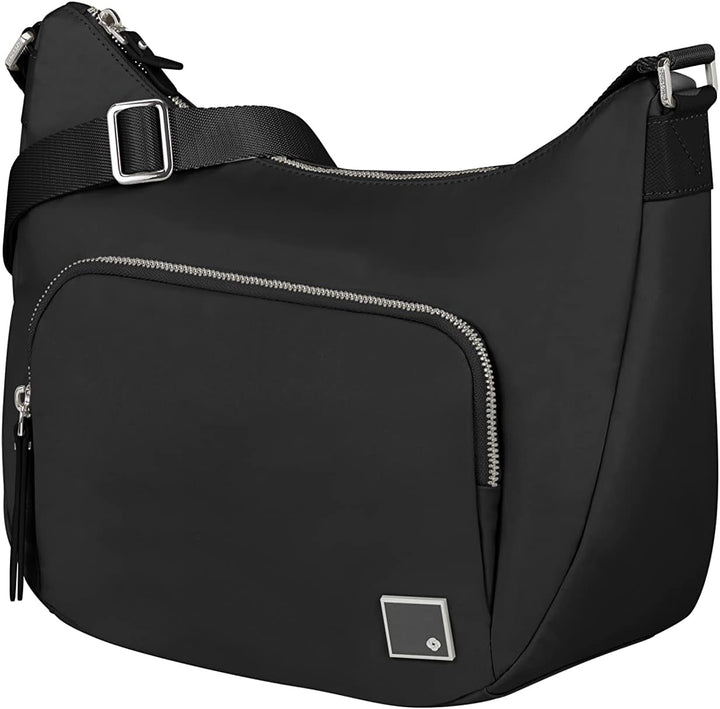 Samsonite Essentially Karissa - Geantă de umăr M, 36 cm, negru (Negru) Genti Femei Naty Shop Negru (negru) Geantă de umăr M