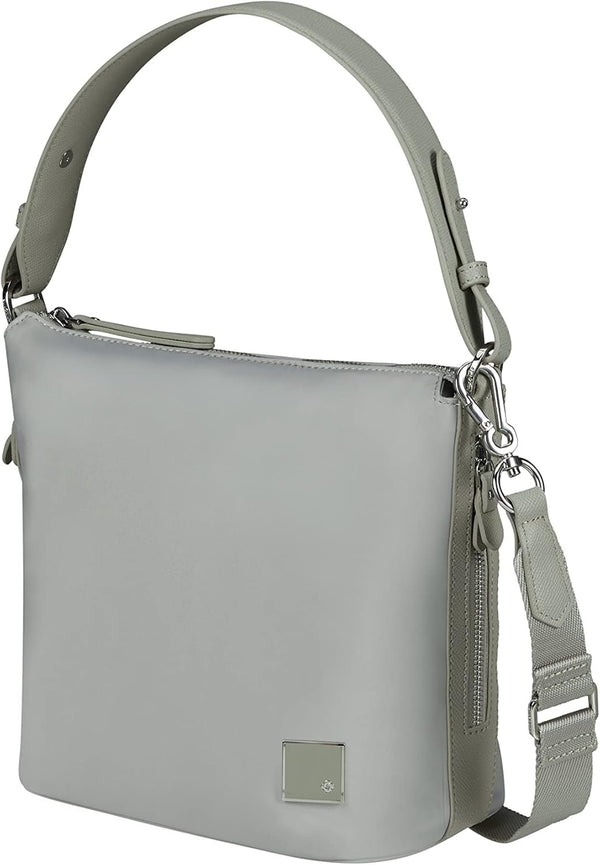 Samsonite Essentially Karissa - Geantă de voiaj S, 27 cm, gri (Dove Grey) Genti Femei Naty Shop Gri (Dove Grey)