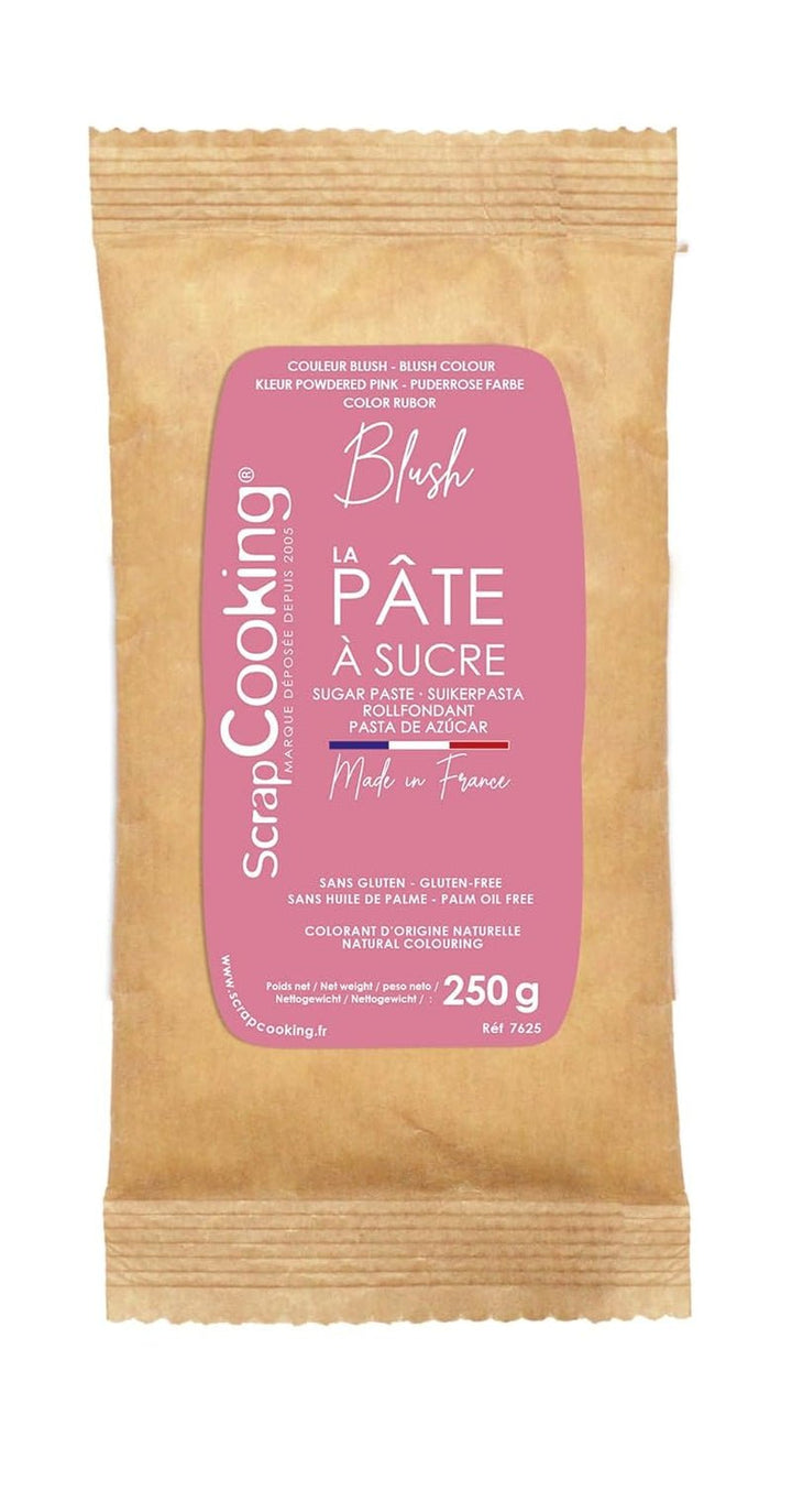 ScrapCooking - Pâte Ã Sucre Vert Sauge 250g - Colourant d'Origine Naturelle - Sans Gluten, Sans Huile de Palme - Pour Gâteaux, Pâtisseries Anniversaire - Vert Pastel - Fabriquée en France - 7621 Pasta de zahar Naty Shop Fard de obraz roz