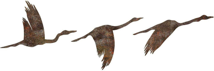 Set de accesorii decorative de perete din metal pictat manual (3 bucăți) | Finisaj Antiquation | Dimensiuni: 11x16cm, 14x22cm, 18x27cm | Artă unică pentru decorațiuni interioare Statuete si sculpturi Naty Shop Titlu implicit