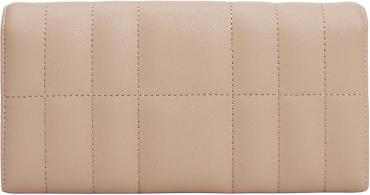 Tommy Hilfiger Women's Feminine Flap Large Wallet, Bej (Coastal Taupe), Marime unu Portofel Femei Naty Shop